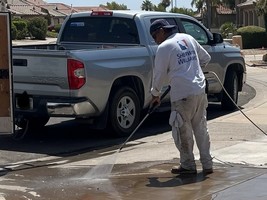 Driveway powerwash